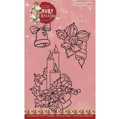 Find It Trading Precious Marieke Ruby Christmas Stempel - Ruby Candles